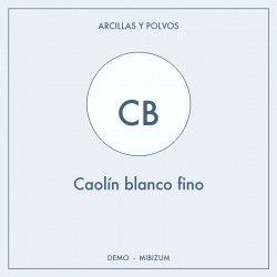 Caolín blanco fino
